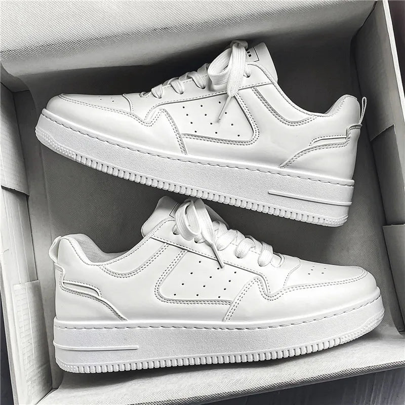 Sommer Herren Sportschuhe – Trendige Campus-Sneaker | Leichte Atmungsaktive Freizeitschuhe für Männer Kaufschwan® Weiß 39