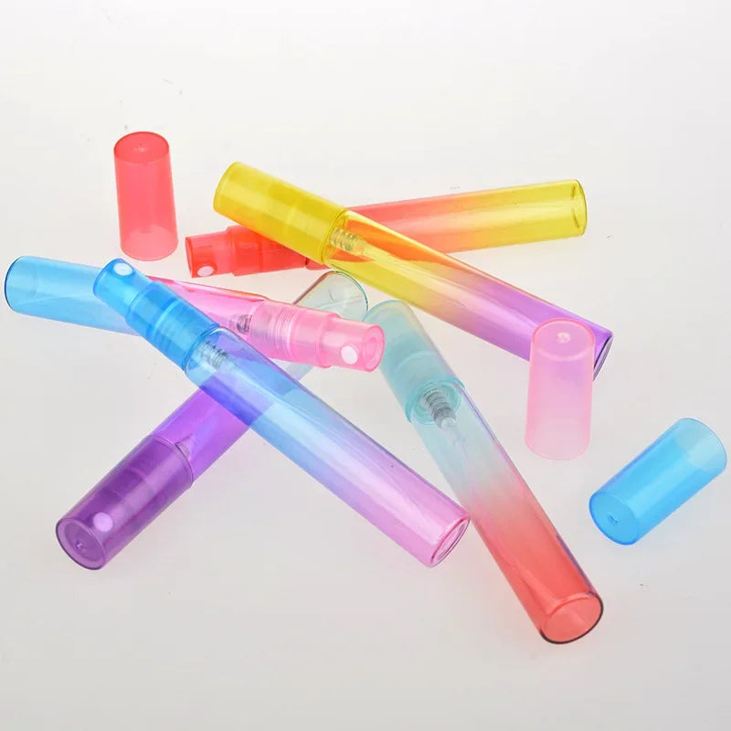 6PCS 8ML Colorful Glass Perfume Bottle Thin Glass Water Spray Bottle Vials Empty Cosmetic Containers For Travel Kaufschwan®