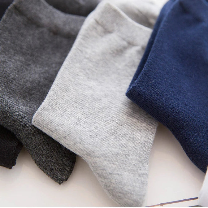 Herren Baumwoll-Mischung Schwarze Businesssocken | Weiche Atmungsaktive Socken für Sommer & Winter | Plus Size Verfügbar | 1/5/10 Paare Kaufschwan®