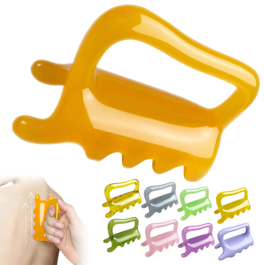 Handliches Massage-Werkzeug | Nacken-, Schulter- & Rücken-Massager aus Harz | Schleimbeutelentzündung & Stresslinderung für Büroangestellte & Sportler Kaufschwan®