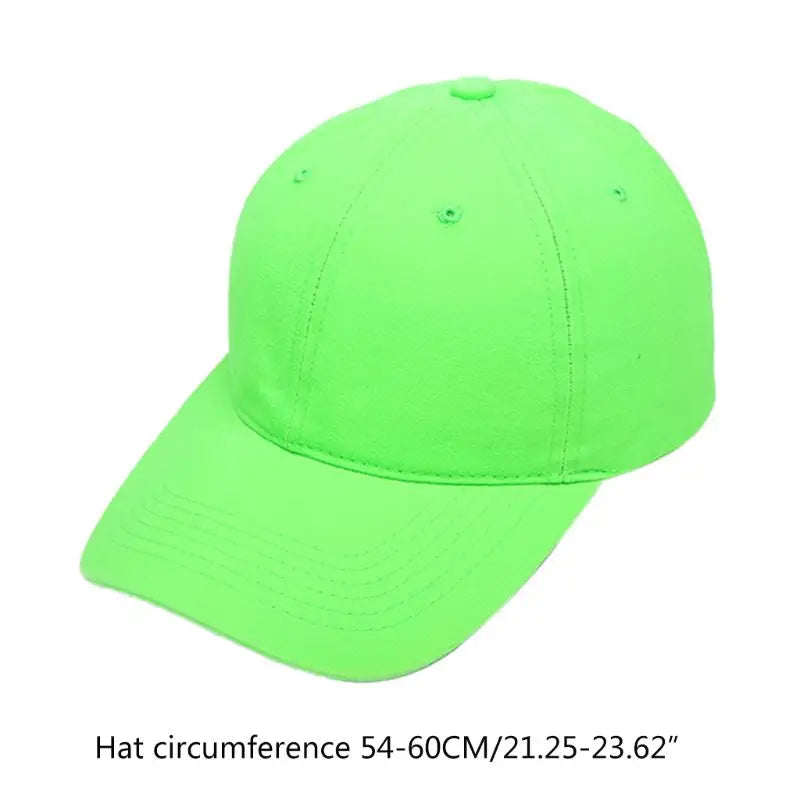 Low Profile Baumwolle Baseballkappe | Fluoreszierende Neon Farben Sonnenhut | Outdoor Sport Snapback Trucker Dad Hat Kaufschwan®