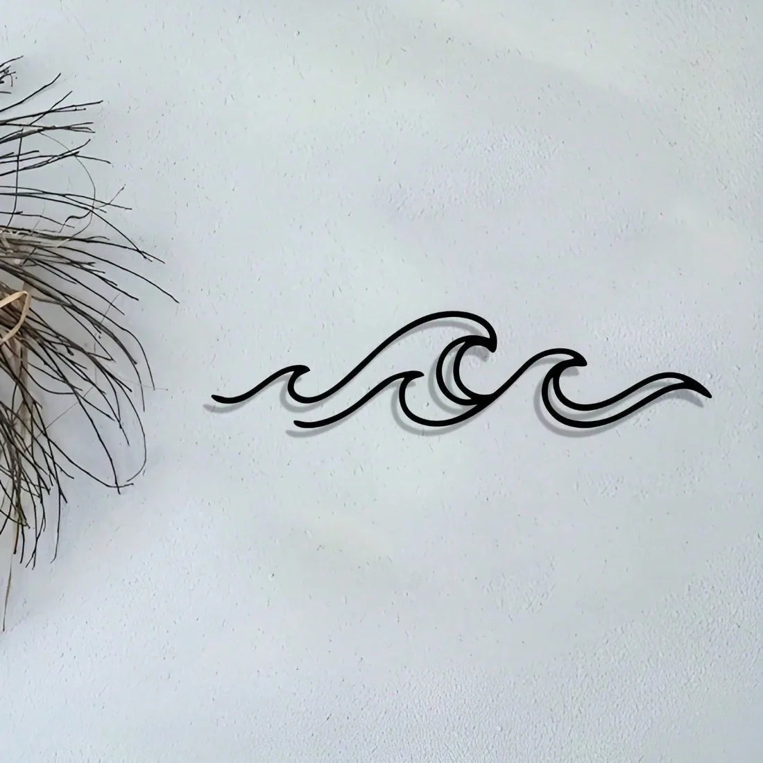 Metall Wellen Wandbild – Rostfreie Eisen Minimalistische Dekoration Kaufschwan®