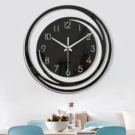 Moderne Acryl Wanduhr mit Pendel – Leise Deko Uhr Kaufschwan®