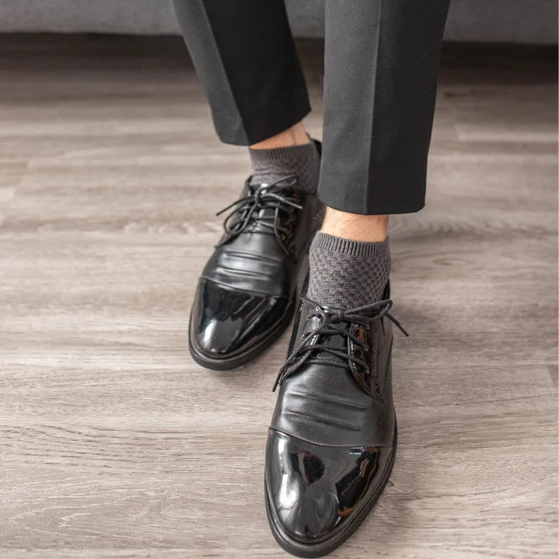 10 Paare Herren Businesssocken | Neuer Stil Schwarze Kurze Atmungsaktive Deodorant-Socken Kaufschwan®