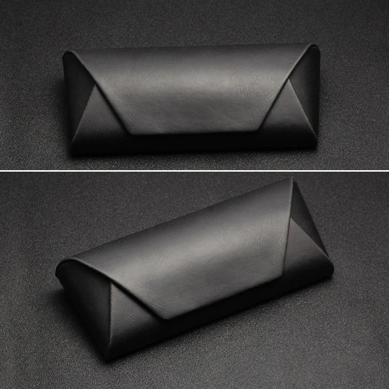 Luxus Leder Brillenetui – Sonnenbrillen und Sehbrillen Tasche für Damen Kaufschwan® Schwarz