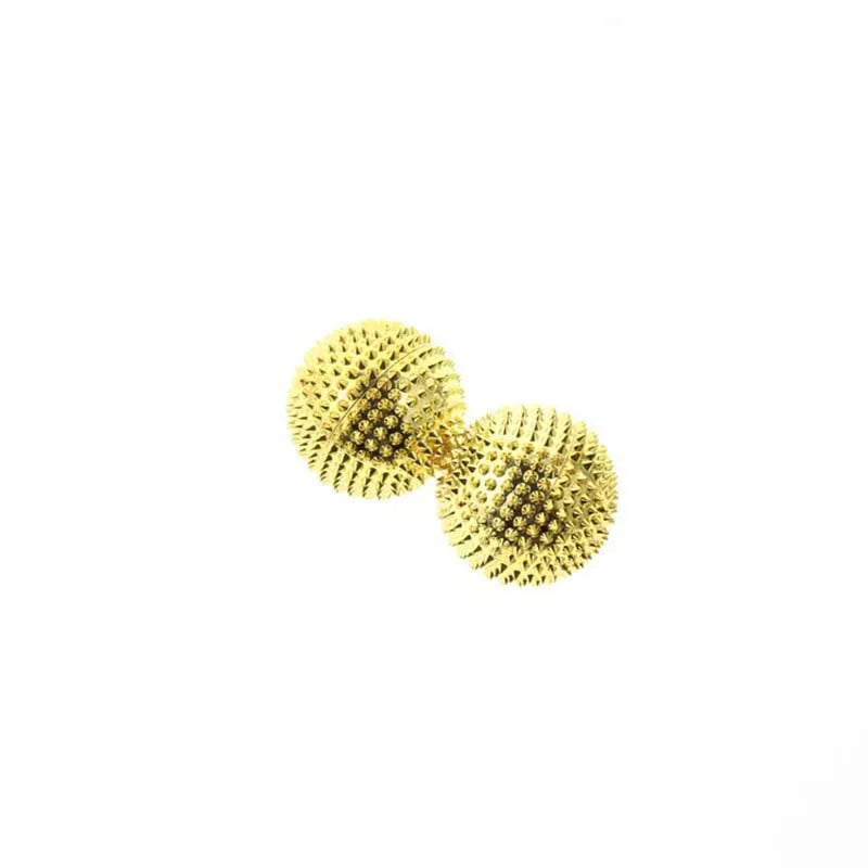 2er-Set Gold Metall Magnetische Handmassage-Rollenbälle | Tiefengewebe-Massagewerkzeuge (4,5cm) Kaufschwan®