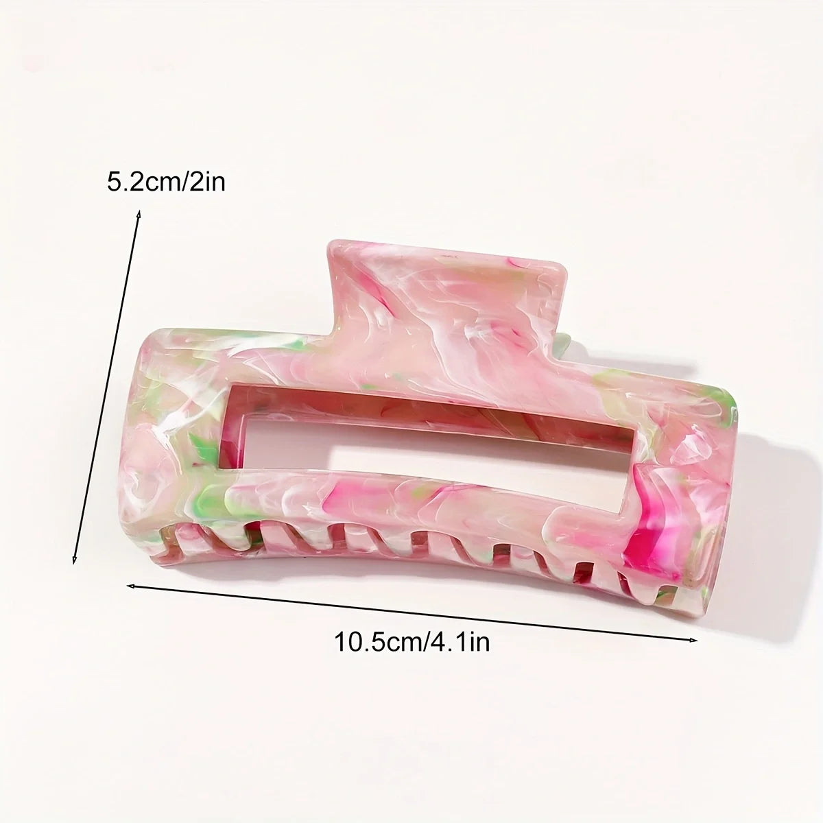 2er-Set Große Marmor-Haarklammern – Rosa & Lila Haarkrallen mit Starkem Halt für Dickes Haar – Stylische Haaraccessoires für Damen & Mädchen Kaufschwan®