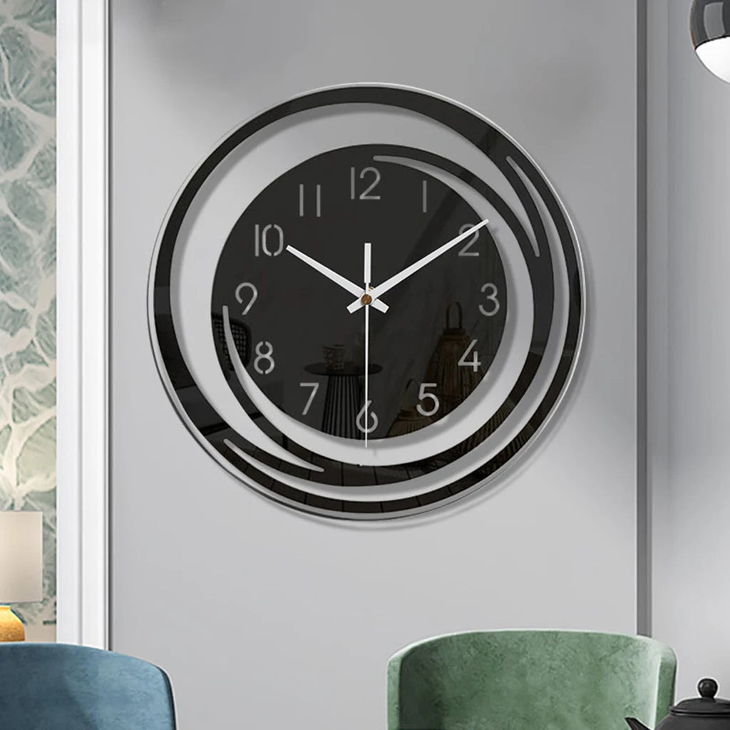 Moderne Acryl Wanduhr mit Pendel – Leise Deko Uhr Kaufschwan®
