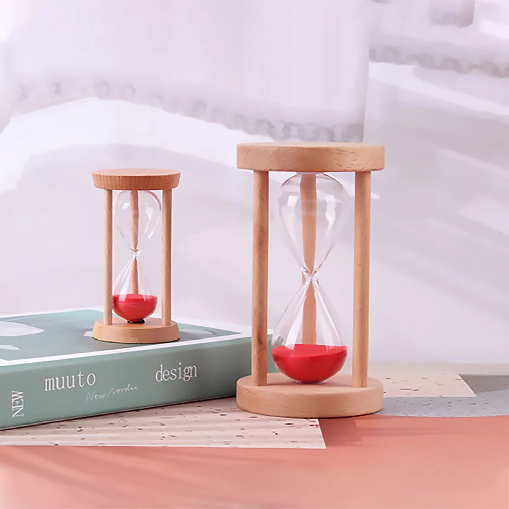 Holz Sanduhr Timer – Kreative Schreibtisch Dekoration & Moderne Wohn Sanduhr Geschenkidee