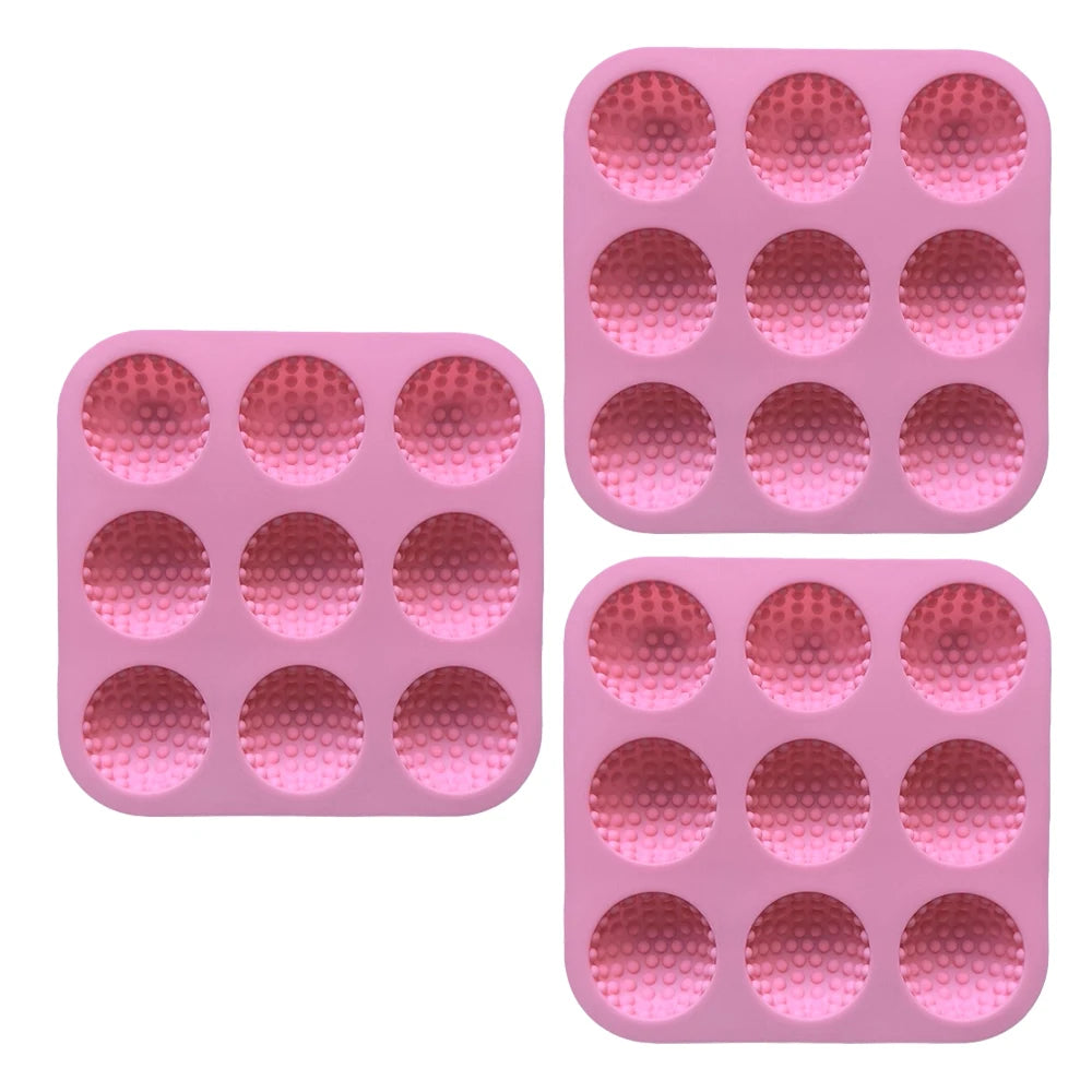 Golfball Silikon Eiswürfelform Set – Runde Eiswürfel für Whiskey, Cocktails & Getränkeiskey und Cocktail Eiswürfel Kaufschwan® Rosa (3 Stück)