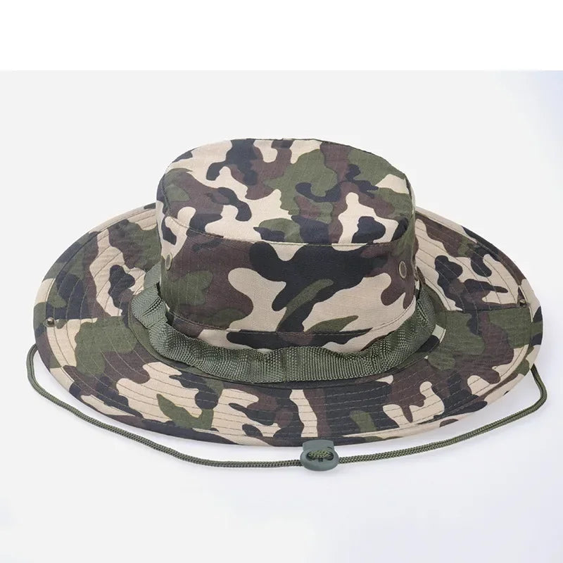 Sonnenhut Anglerhut für Herren – Camouflage Outdoorhut, Sonnenschutz für Jagd, Angeln, Wandern & Camping