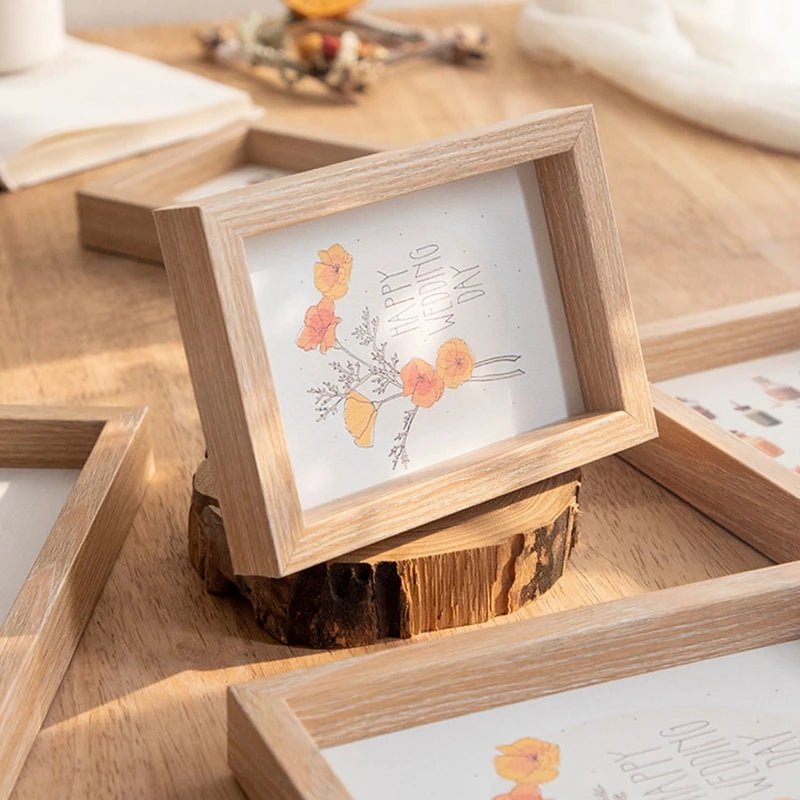 Holz Bilderrahmen – Wand- und Tischdisplay für Wohn- und Büro Dekoration Kaufschwan®