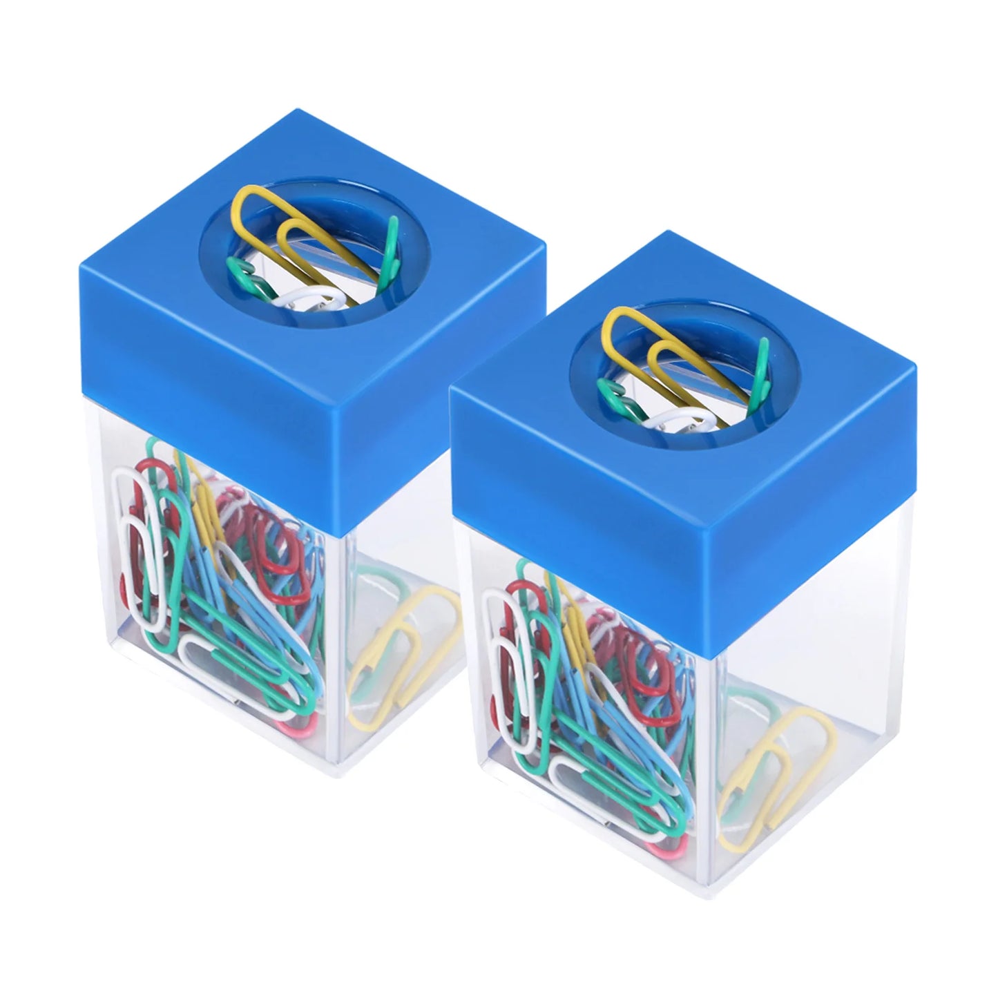 Magnetischer Büroklammernspender inkl. 30 Klammern – Schreibtisch Organizer für Zuhause, Schule & Büro | Metall-Pin Halter Box Kaufschwan®