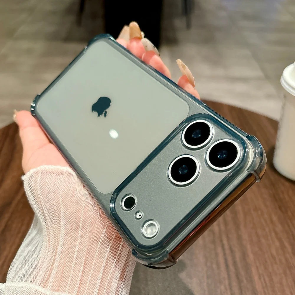 Fluoreszierende Transparente Schutzhülle für iPhone 18 Pro & iPhone 18 Pro Max – Stoßfeste Silikonhülle mit Kameraschutz Kaufschwan®