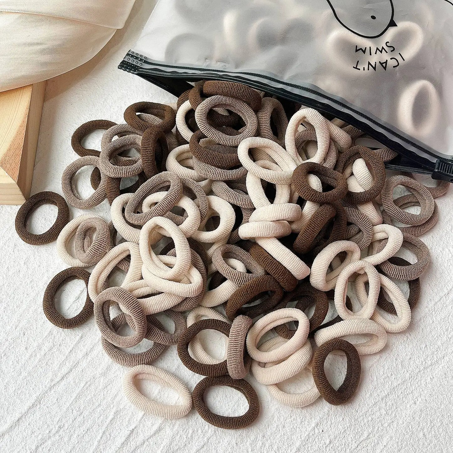 20/50 Stück Elastische Haargummis für Kinder | Bunte Süße Scrunchies & Haargummis für Mädchen & Babys | Weiche Haar-Accessoires Kaufschwan®