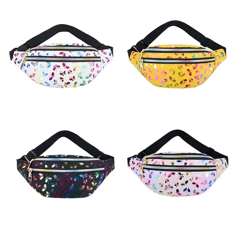 Bunte Damen Gürteltasche – Modische Laserprint Belt Bag | Crossbody Hüfttasche für Reisen, Shopping & Alltag Kaufschwan®