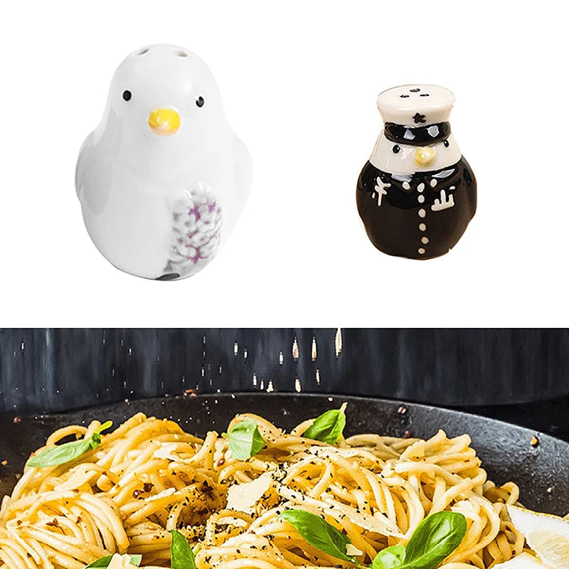2er Set Keramik Pinguin Salz- & Pfefferstreuer – Tierische Cartoon Gewürzstreuer | Niedliche Tischdeko & Geschenkidee für Hochzeit & Party Kaufschwan®