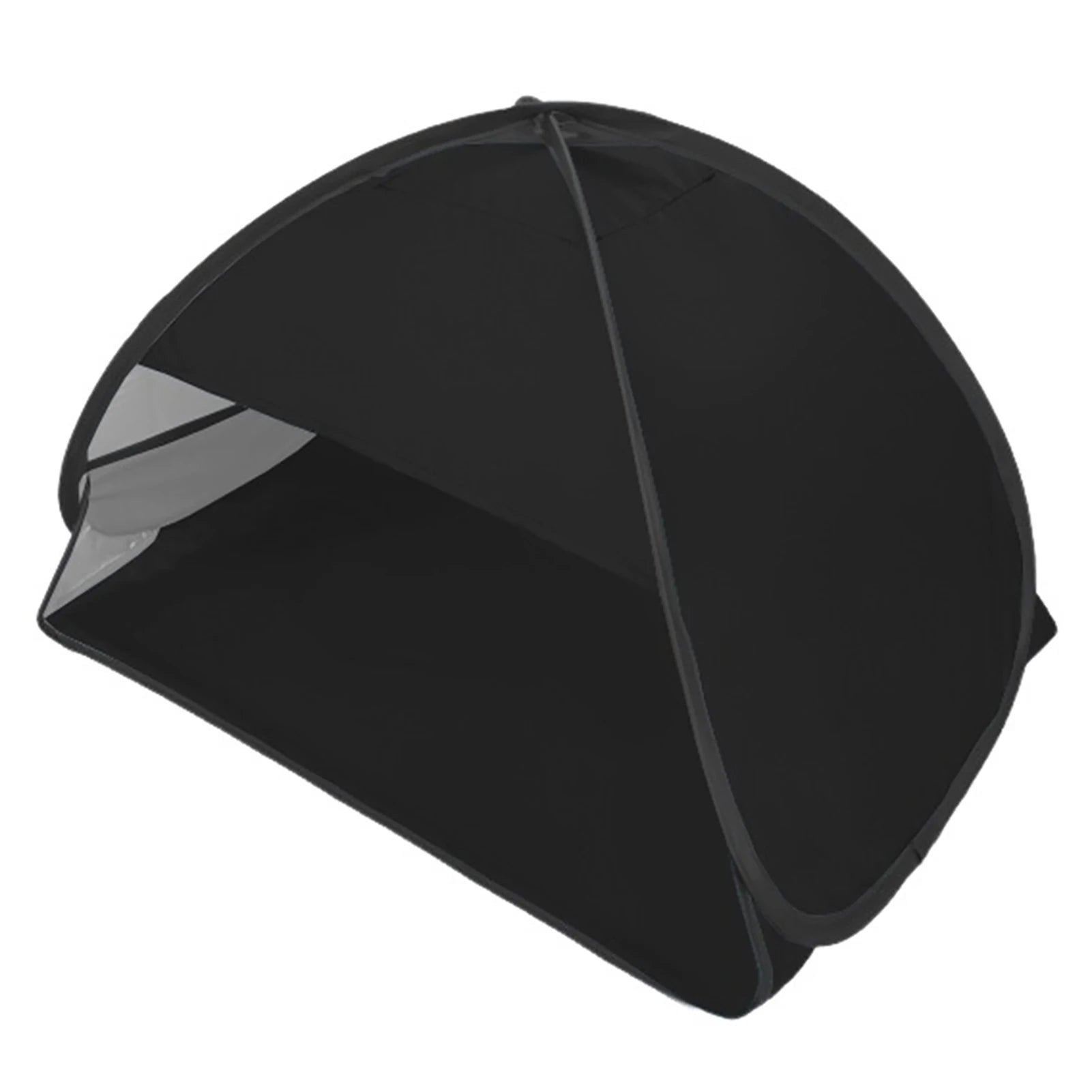 Mini Tragbares Kopfzelt Sonnenschutz – Pop-Up Strand Gesichtszelt für Sonnenbaden, Sommerreisen & Outdoor Schutz Kaufschwan® Schwarz