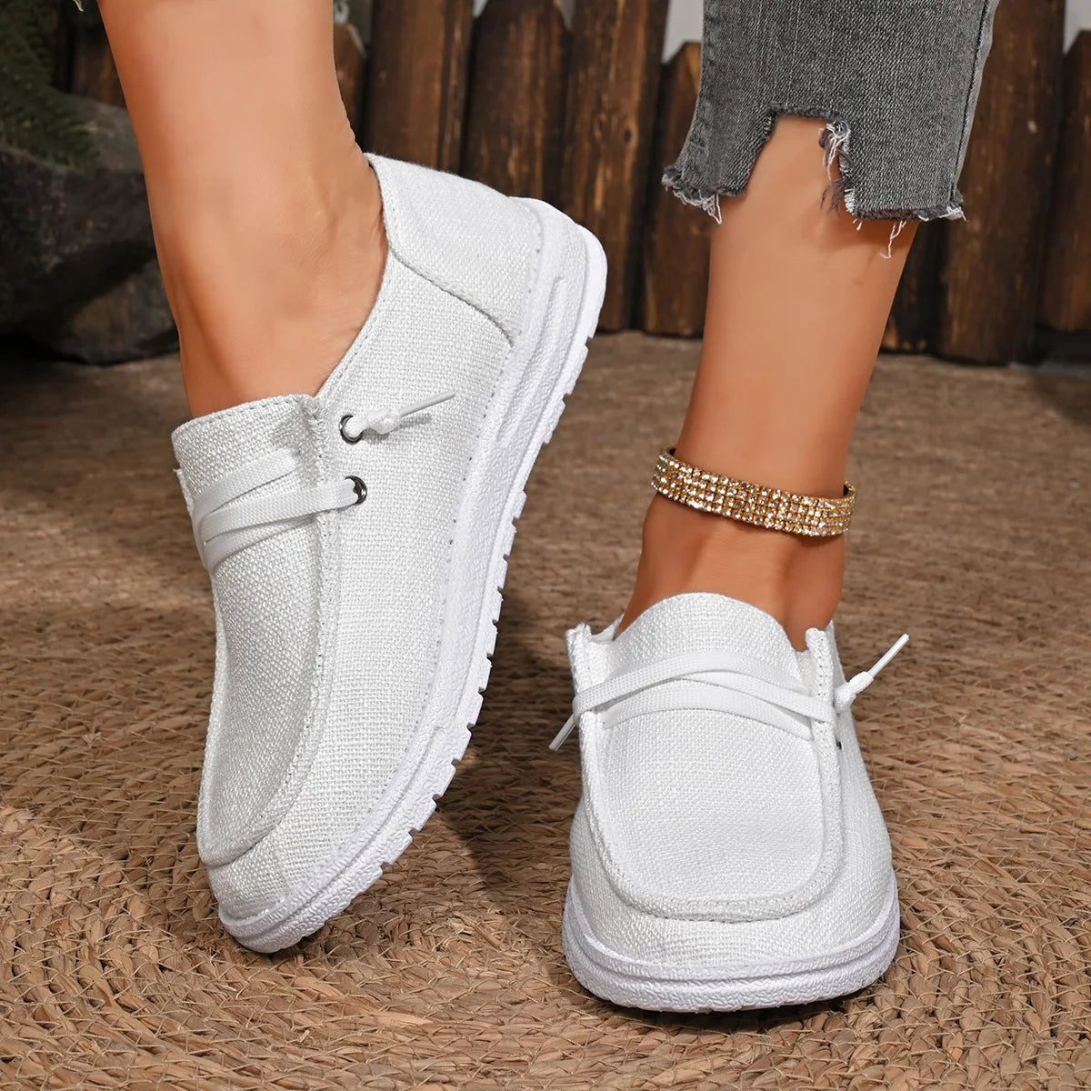 Frühling & Herbst Damen Vulcanized Sportschuhe – Modische Flache Sneaker | Bequeme Freizeitschuhe für Jeden Tag Kaufschwan®
