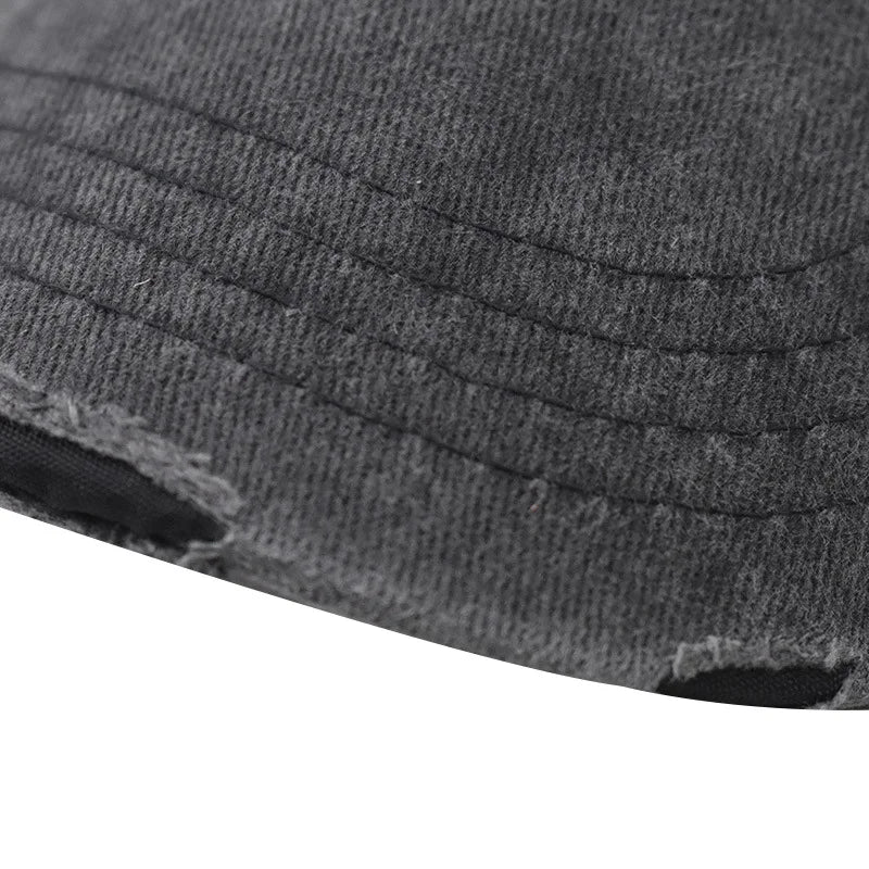 Washed Cotton Mesh Baseballkappe | Vintage Ripped Leichte Kappe für Herren & Damen | Atmungsaktive Frühlings- & Sommermode Kaufschwan®