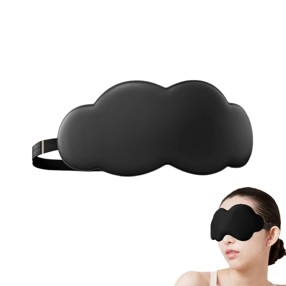 3D Schlafmaske mit Kontur | 100% Lichtblockierende Augenmaske | Ultrasofte, Hautfreundliche & Atmungsaktive Augenabdeckung für Schlaf, Reisen & Yoga Kaufschwan® Wolkenstil 1 Stück