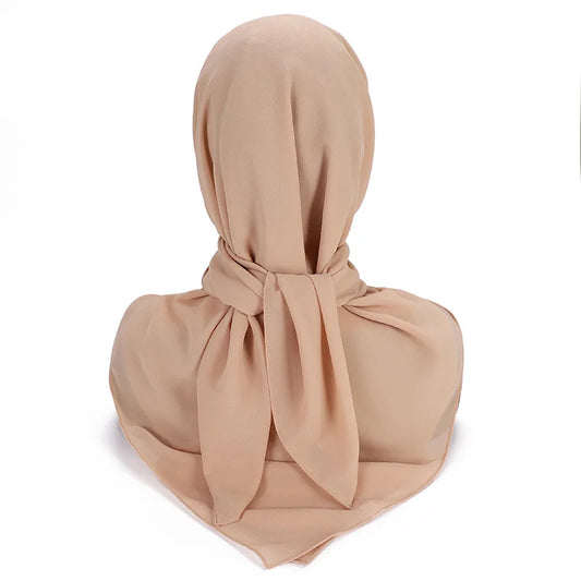 85×85CM Kopftuch – Damen Quadrat Hijab | Muslimisches Einfarbiges Kopftuch, Modischer Schal & Unterkopftuch Kaufschwan®