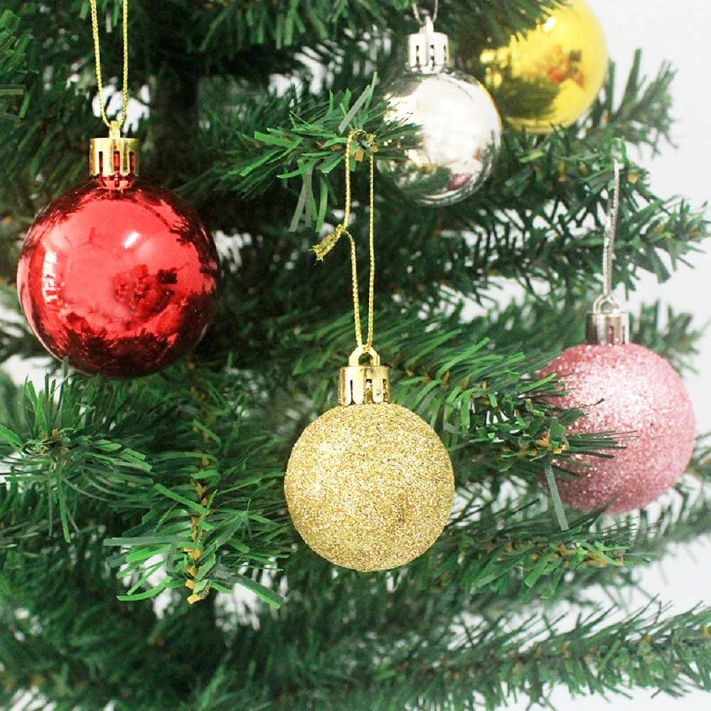 Glitzer Weihnachtskugeln – Bruchsichere Christbaum Anhänger | Festliche Deko für Weihnachten, Hochzeit & Feierlichkeiten