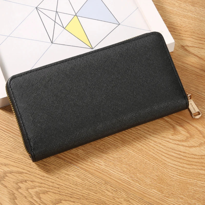 Unisex Langbörse – Große Kapazität Geldbörse für Damen & Herren | Multi-Kartenfächer, Handy & Münzfach Kaufschwan® Schwarz