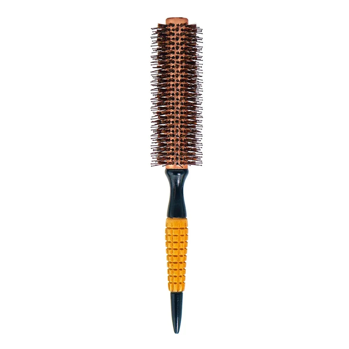 Rundbürste mit Holzgriff – Professionelle Antistatische Haarbürste | Locken- & Toupierbürste für Friseure