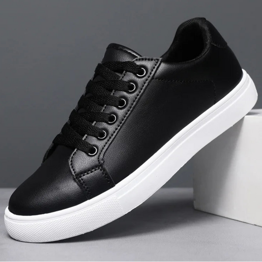 Herren Business Casual Mokassins – Weiche Bequeme Sneaker | Schwarze & Weiße Schuhe für Büro & Freizeit Kaufschwan® Weiß Schwarz 39