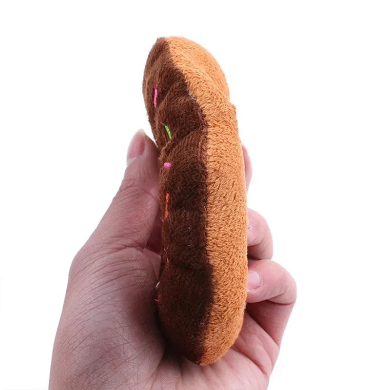 Plüsch Donut Hundespielzeug – Weiches Quietschendes Kauspielzeug für Hunde Kaufschwan®