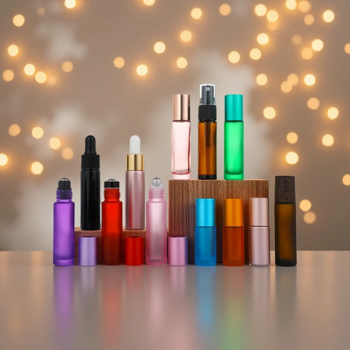 8 Pieces/Lot 10ml Glass perfume refill bottle l Essential Oil Bottle Travel Use Glass Perfume Roll on Bottle Kaufschwan®