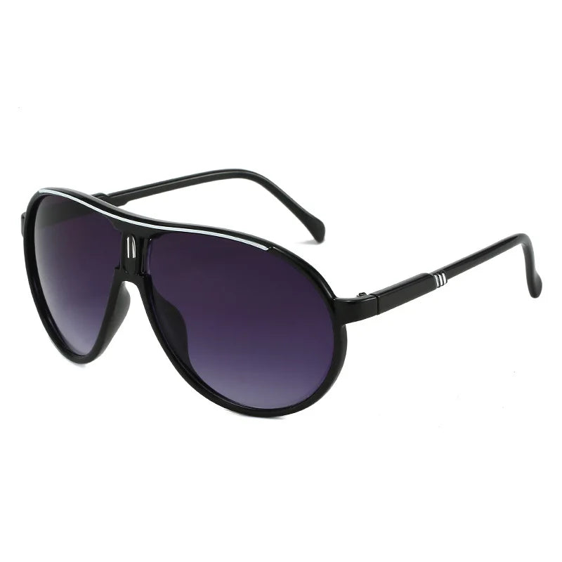 Retro Mode-Sonnenbrille – Ultraleichte UV400-Sonnenbrille zum Autofahren und für sportliche Aktivitäten im Freien, luxuriöser Stil für Herren und Damen Kaufschwan® Schwarz/Weiß