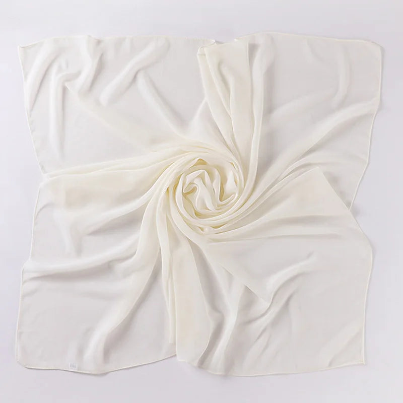 85×85CM Kopftuch – Damen Quadrat Hijab | Muslimisches Einfarbiges Kopftuch, Modischer Schal & Unterkopftuch
