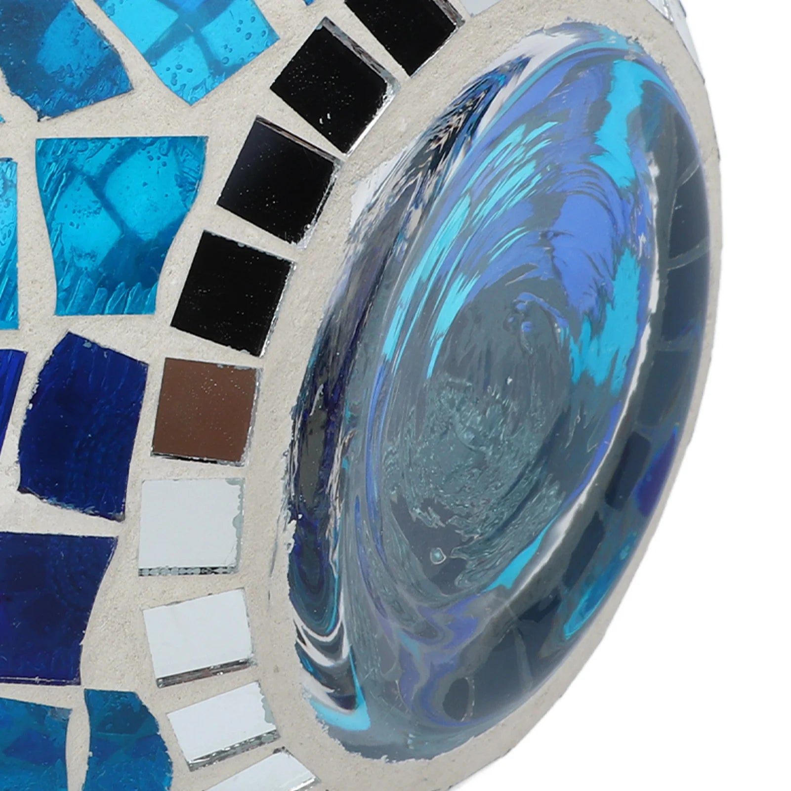 Teelicht Kerzenhalter – Europäischer Blau-Ozean Stil Mosaik Glas Kerzenständer für Zuhause & Party Dekoration Kaufschwan®