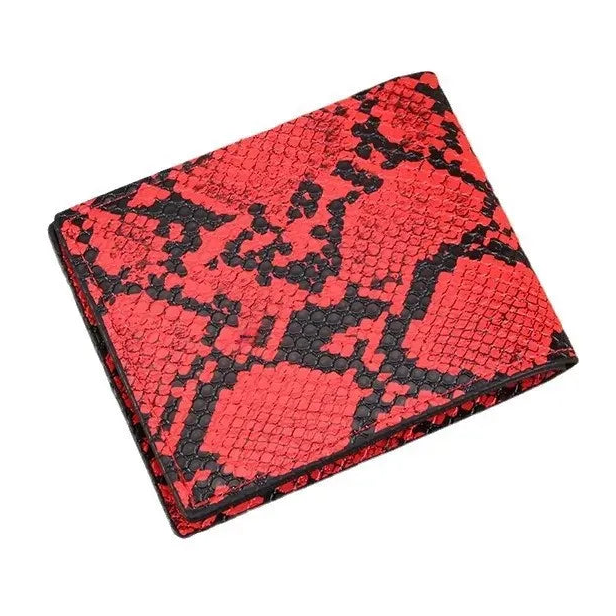 Retro Herren Geldbörse mit Kreativem Print – Weiches Leder Kurzformat | Multifunktionale Geldklammer mit Kartenfächern & Großem Stauraum Kaufschwan®