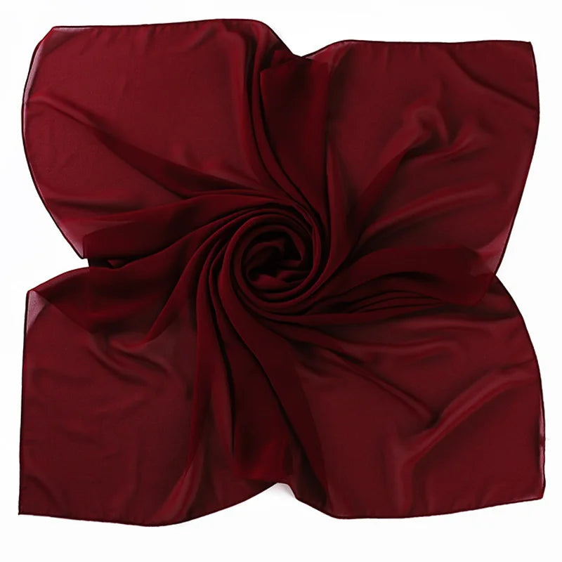 85×85CM Kopftuch – Damen Quadrat Hijab | Muslimisches Einfarbiges Kopftuch, Modischer Schal & Unterkopftuch