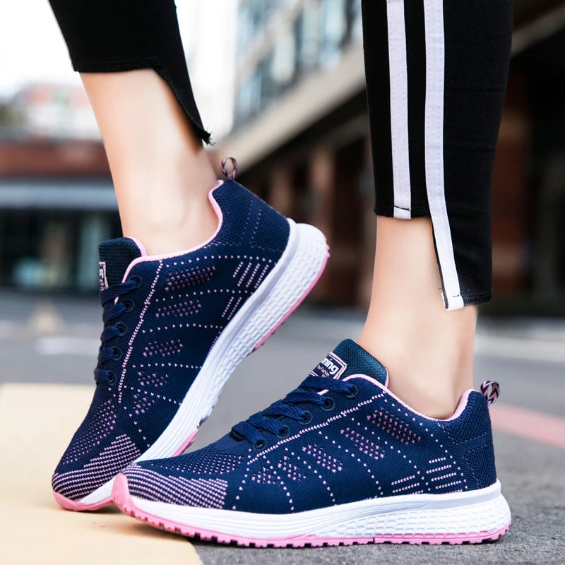 Damen Vulcanized Sneaker – Modische Flache Schuhe mit Plateau-Optik | Bequeme Alltagsschuhe in Übergrößen Kaufschwan®