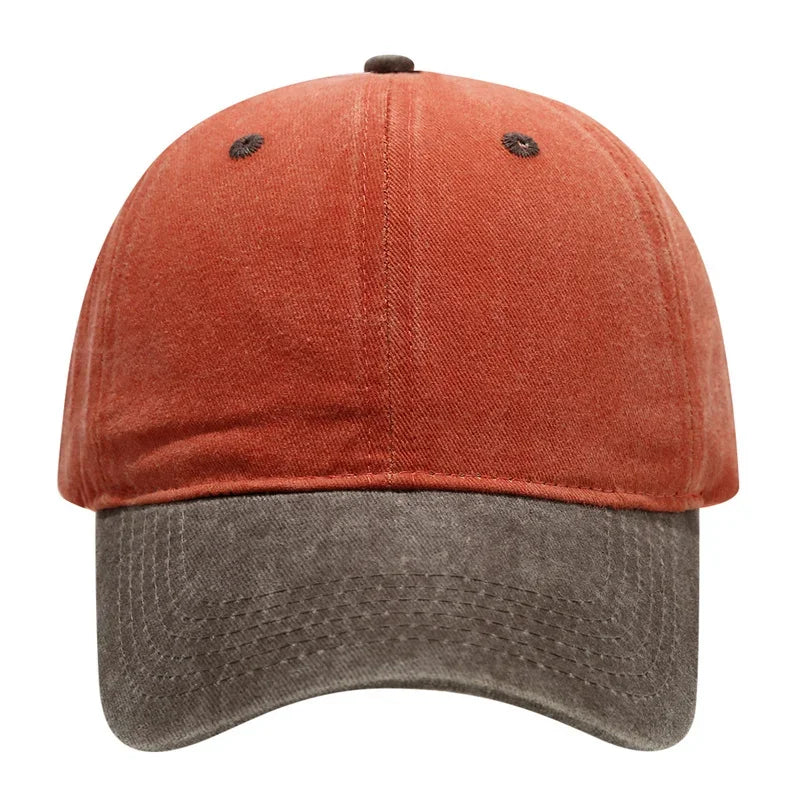 Vintage Washed Baseballkappe | Herren & Damen Farblich Abgestimmte Sonnenkappe | Lässige Snapback Hip Hop Kappe für Frühling & Sommer Kaufschwan®
