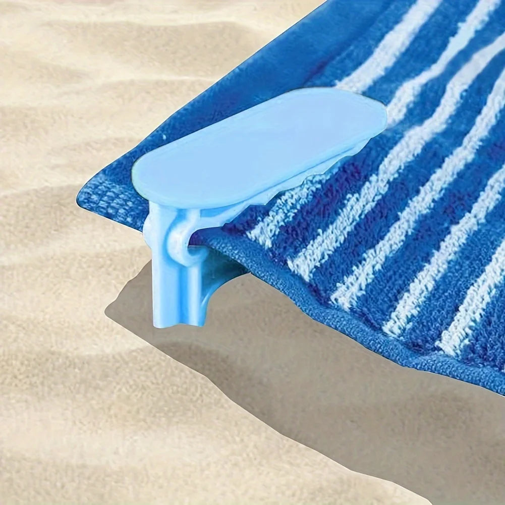 Outdoor Strandtuch- & Picknickdeckenhalter – Windfeste Kunststoff Clips | Decken- & Zeltbefestigung für Camping & Reisen Kaufschwan®