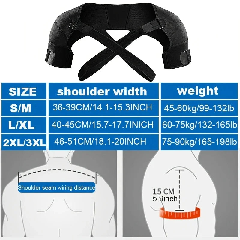 Verstellbare Cross-Schulterstützgurte | Schulterbandage für Rücken- & Schulterstabilität | Polyesterfaser, nur Handwäsche Kaufschwan®