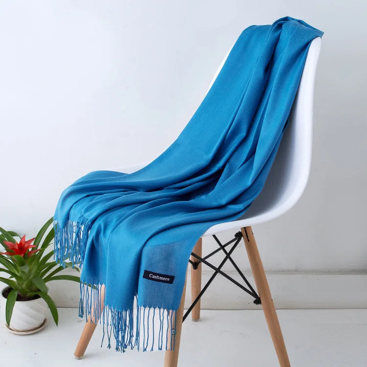 Damen Pashmina Schal | Weich wie Kaschmir | Warmer Winter Schal, Reise- & Büro-Accessoire