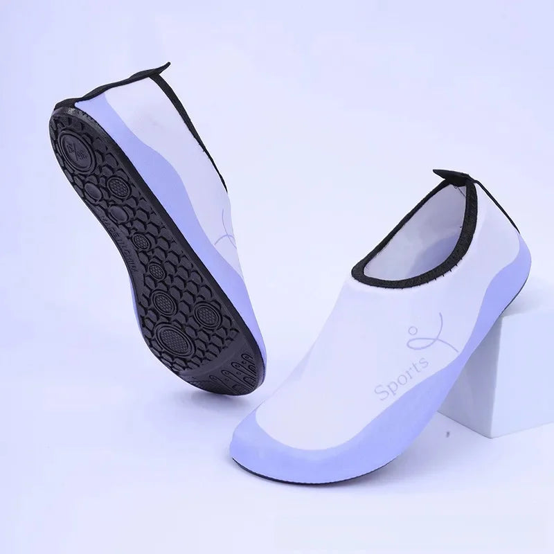 Unisex Kinder Badeschuhe – Rutschfeste Sandalen mit Weicher Sohle für Tauchen, Schnorcheln & Schwimmen Kaufschwan® Lila 34-35