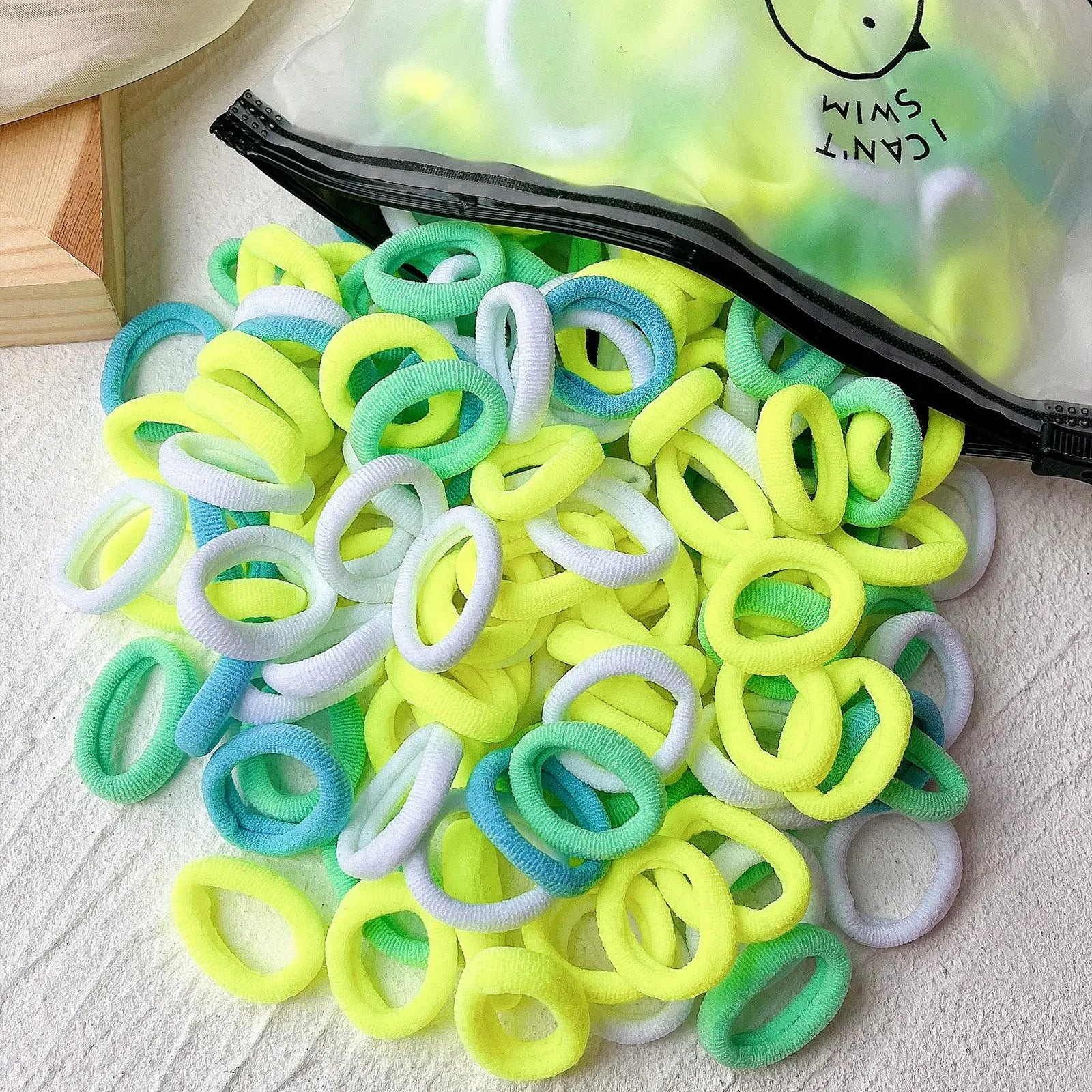 20/50 Stück Elastische Haargummis für Kinder | Bunte Süße Scrunchies & Haargummis für Mädchen & Babys | Weiche Haar-Accessoires Kaufschwan®