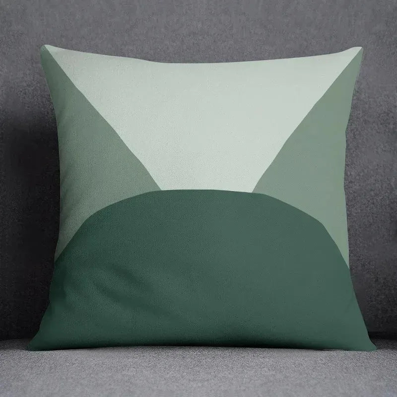 Dekokissenbezug mit Grünem Blattmuster | Sofakissen & Bettkissenhülle | Natur-inspirierte Wohn- & Schlafzimmerdeko Kaufschwan® Design 6 40x40cm