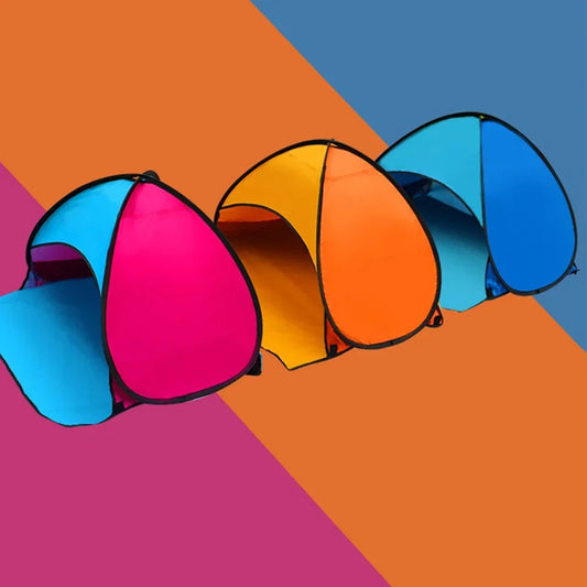 Tragbares Mini Sonnenschutz Zelt – Outdoor Kopfzelt Strand Sonnenschutz Wind- & Sandfest Pop-Up Sonnenblende Kaufschwan®