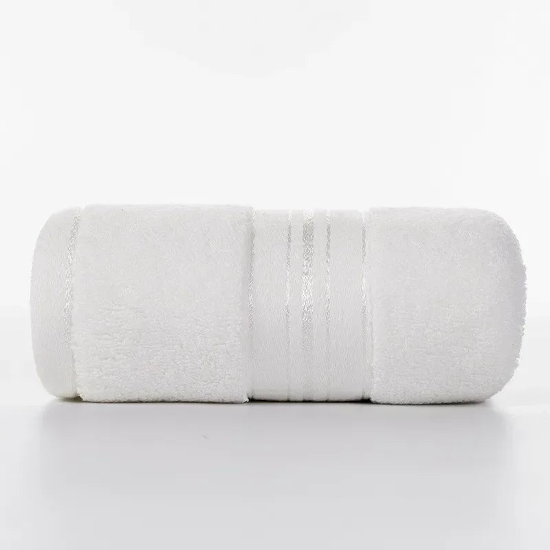 Reine Baumwolle Mikrofaser Handtuch – Weich, Saugfähig & Fusselfrei | Gesicht & Badezimmer Handtücher für Erwachsene, Damen & Herren Kaufschwan® Weiß 35x75cm 1 Stück