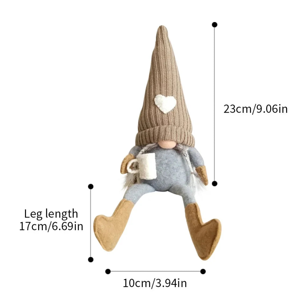 Wichtel Puppen – Gestrickte Plüsch-Dekoration | Für Weihnachten, Küche & Kaffeebar