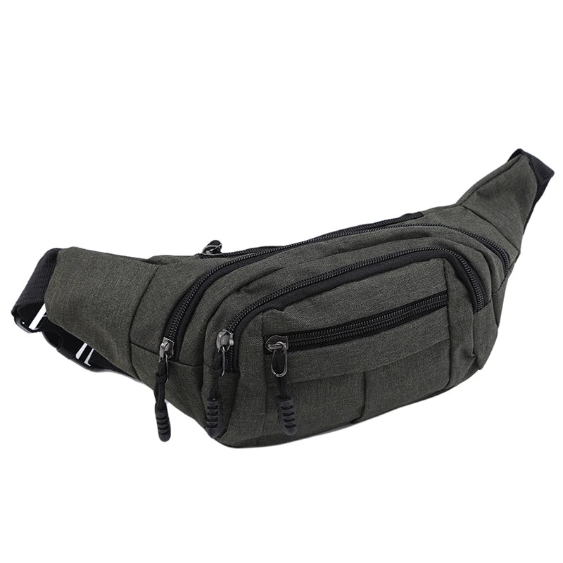 Unisex Hüft- & Bauchtasche – Modische Banana Bag | Brusttasche, Crossbody Gürteltasche & Reise Pouch für Damen & Herren Kaufschwan® Dunkelgrau