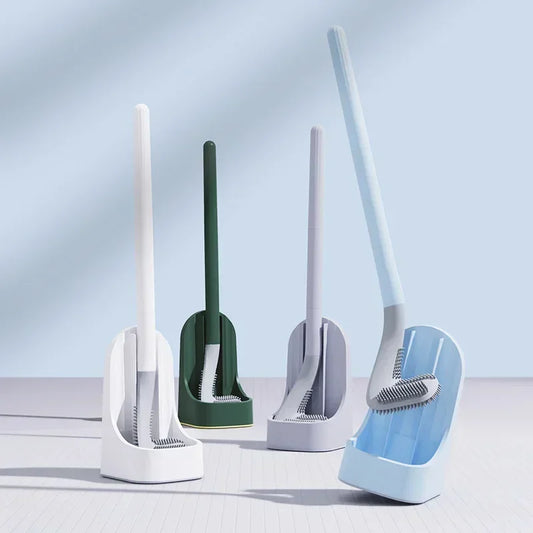 Golf-Toilettenbürste mit Silikonborsten und Schnell-Trocknerhalter – Kompaktes Reinigungswerkzeug & Bad-Organizer Kaufschwan®